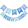 Fish-tail flag "HAPPY BIRTHDAY" - birthday letter flag, children's birthday decoration and arrangement flag Item Picture